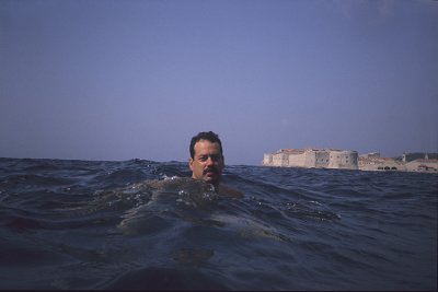 A swim in Dubrovnik