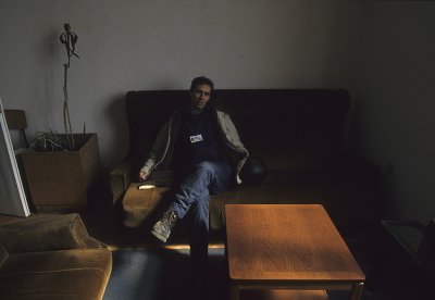 Peter Maass in prison waiting room