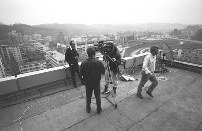 RTL standup on roof of Tuzla Hotel