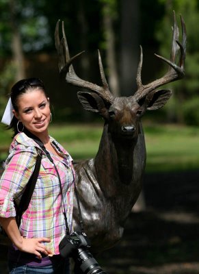 Photog and deer