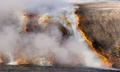 More Hot Springs Pouring Into Firehole River