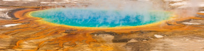 Grand Prismatic Springs Panorama - Middle Geyser Basin