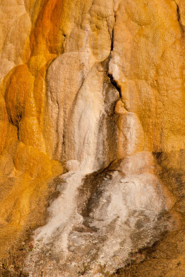 Seeping Hot Spring with Colorful Deposits