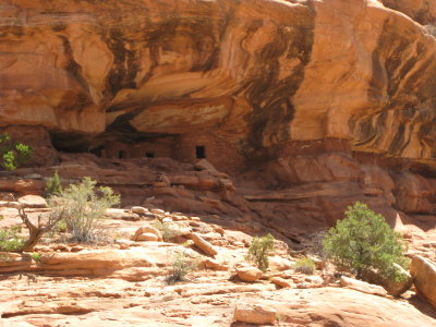 Fallen Roof Ruin From the Canyon Floor