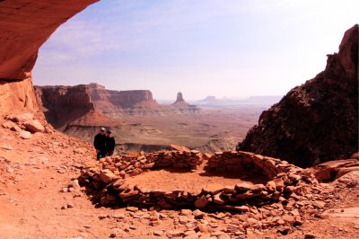 Charlie and Paula Inside False Kiva