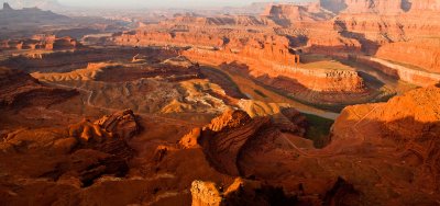 Colorado River Pano after Sunrise at Dead Horse Point