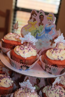 Cupcakes for Princess Birthday Party