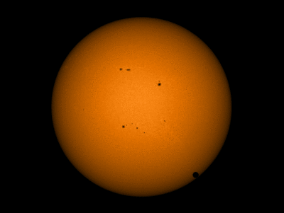 Venus Transiting the Sun