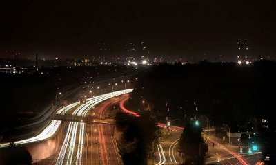 I-90 into Boston at night