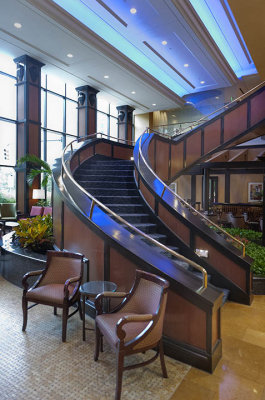 Staircase of the modern lobby