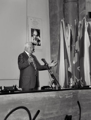 President Vaclav Klaus addressing the assembly