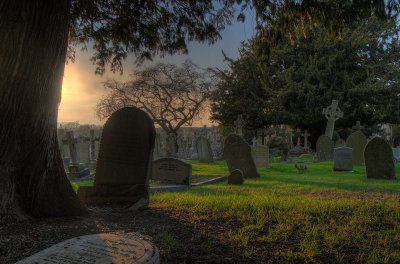 Evening in the Graveyard (HDR)