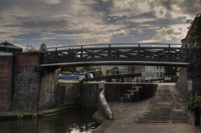 A lock, a bridge and a wiggly cloud (HDR)