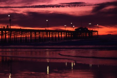 Going, Going, Gone Sunset at Huntington Beach CA 1983