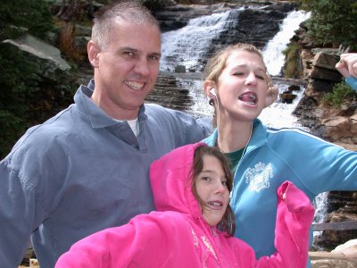 Steve Martin with his daughters Samantha (14) and Danielle (9), at home in Park City, UT