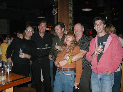 Sally Deibel with classmates at a mini-reunion in 2006