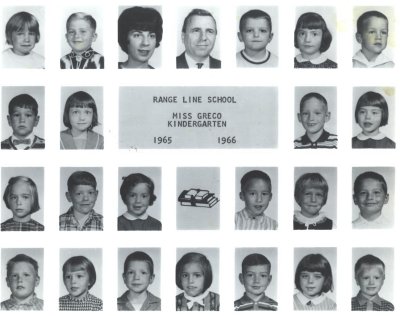 Range Line Kindergarten with Miss Greco 1965-66