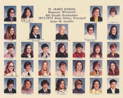 St.James 8th Grade sent in by Mary (Semrad) Fredrick