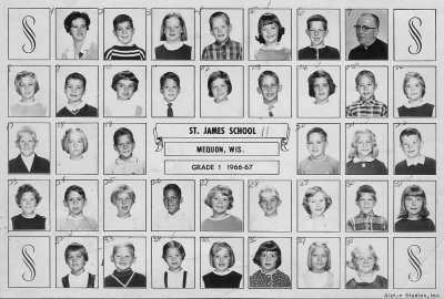 Mrs. Stehling's 1st Grade Class 1966-67 at St. James