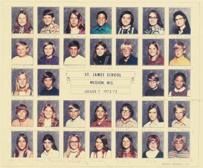 St.James7th Grade Class 1972-73