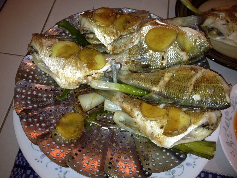 Chinese Style Steamed Perch