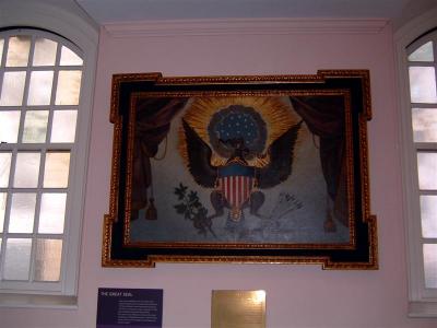 Above George Washington's pew