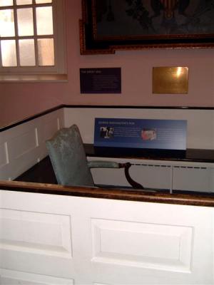 George Washington's pew