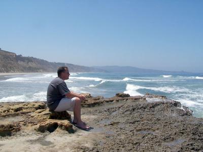 Brett looks towards Japan (can't quite make it out)