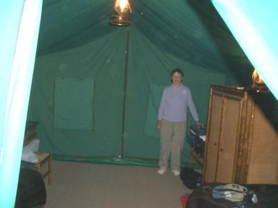 Jane in Tent