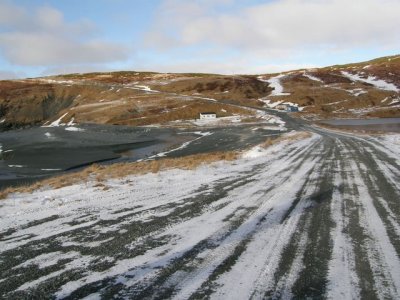 Icy Road at Cape Race
