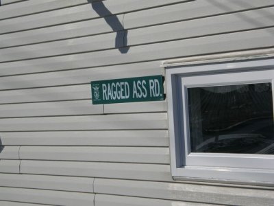 Ragged Ass Road sign