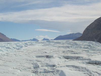 Upper Taylor Gl and peaks from air.JPG