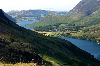 Crummock Water (left) and Buttermere (right)