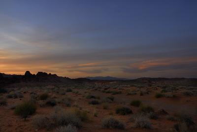 Sunset over the Valley of Fire