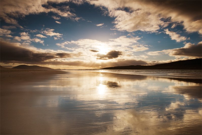 beach reflections