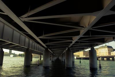 under a bridge