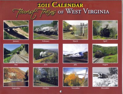 Tourist Trains WV 2011 Calender Back Page