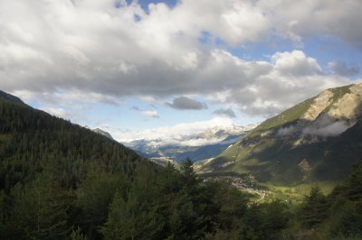 The view down to Briancon