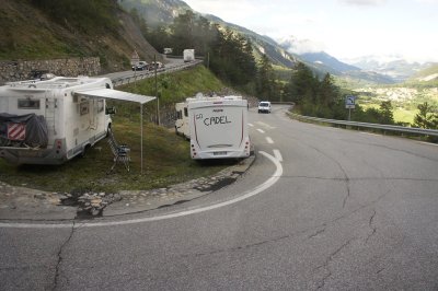 The hairpins to Briancon
