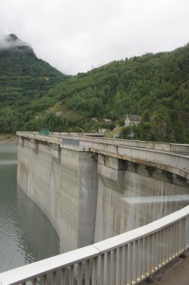 Crossing the dam