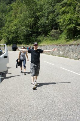 Walk up Alp D'Huez