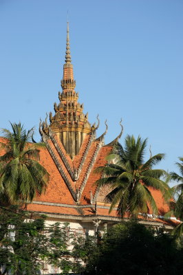 Typical roof line in Phnom Penh