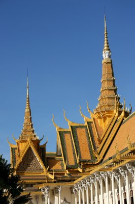 Royal Palace Roof Line Phnom Penh
