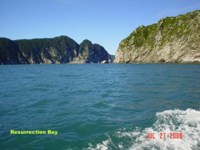 Resurrection Bay about 2 miles from the dock