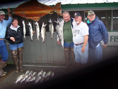 Pink Salmon catch from Resurrection Bay