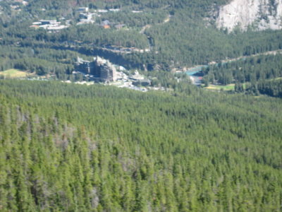 Fairmont Hotel from Sulpher Mtn.