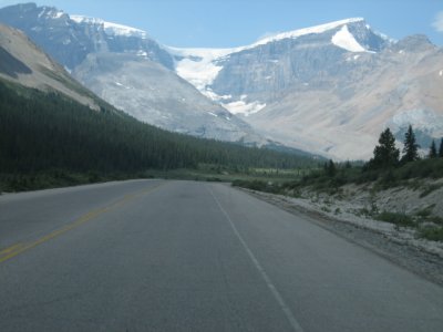 Backside Mt Athabasca Icefields Hiway