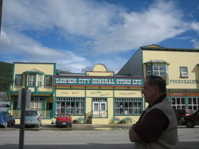 Main street tourist Dawson City