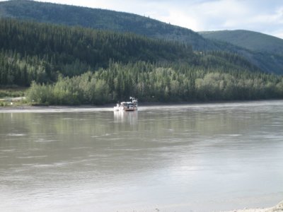 Ferry Yukon River Dawson City