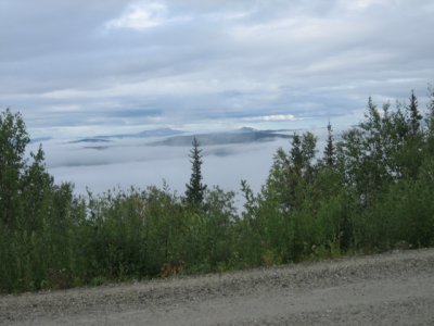 View from top of the world road